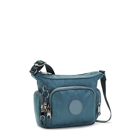 Kipling Gabbie Mini Printed Crossbodytassen Donkerblauw Grijs | BE 1125JP